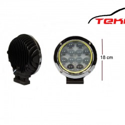 Space Offroad Sis Lambası 12 Ledli 60W-12-24V Nikel-Angel Takım